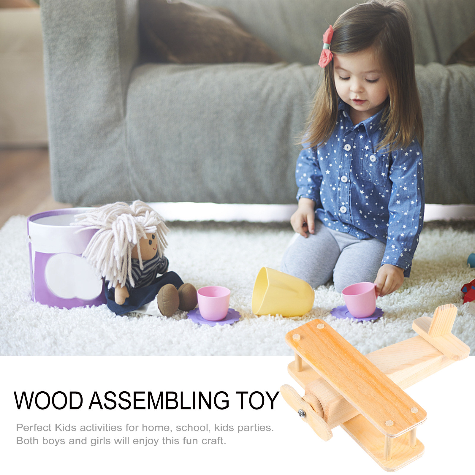 1Set Wooden Glider Handmade As - Kids Education Activities review and price
